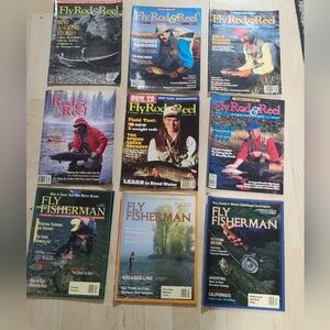 Fly Fishing Magazine Collection Lot Of 9, Early 90's
